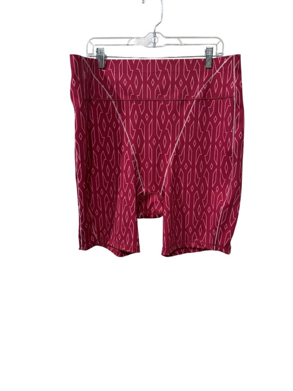 Adidas Ivy Park Womens Pink Patterned Bike Shorts 3X High Waist Activewear